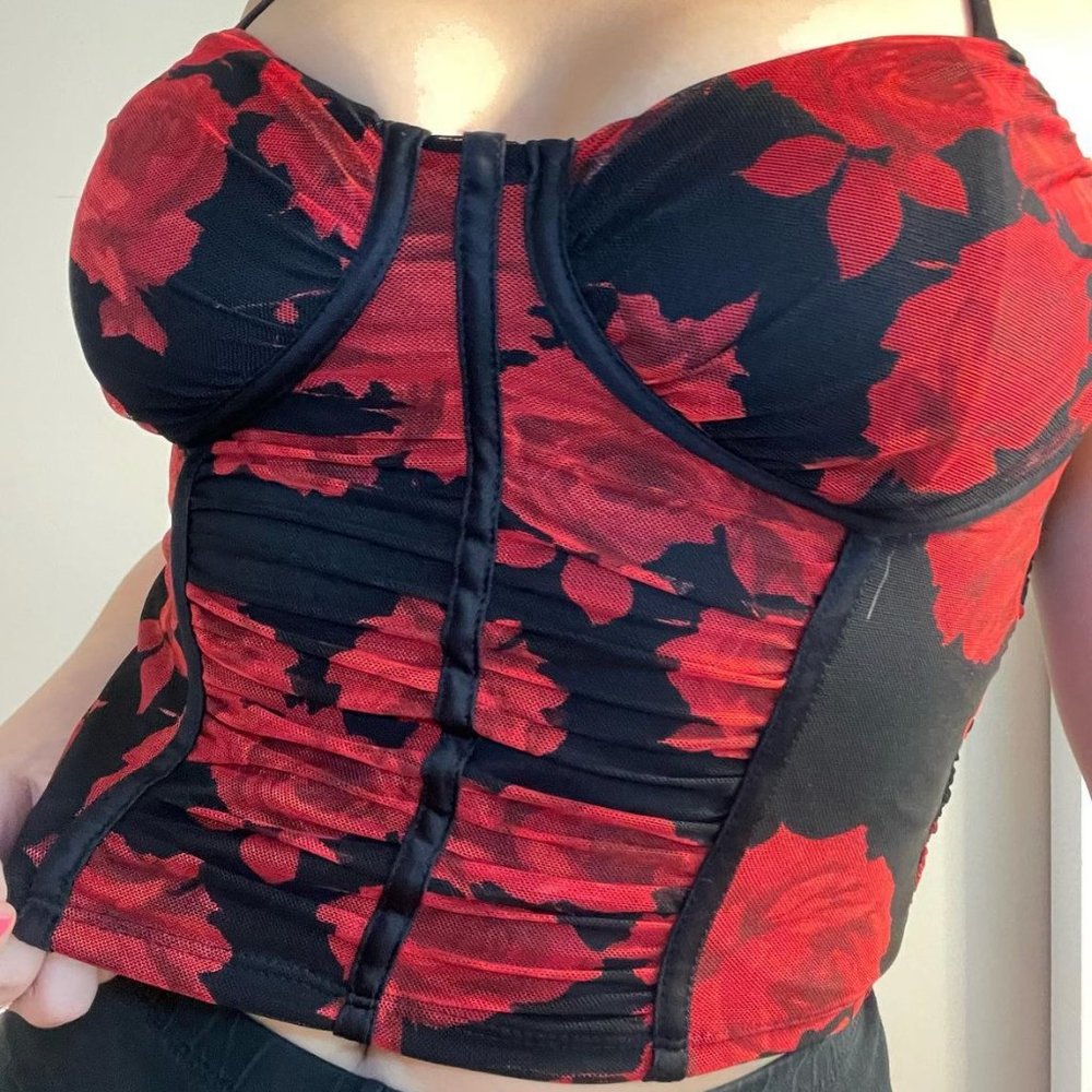 Rose Corset Tank